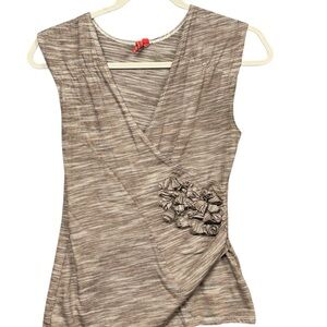 One September Elegant Brown Sleeveless Top Women’s Small